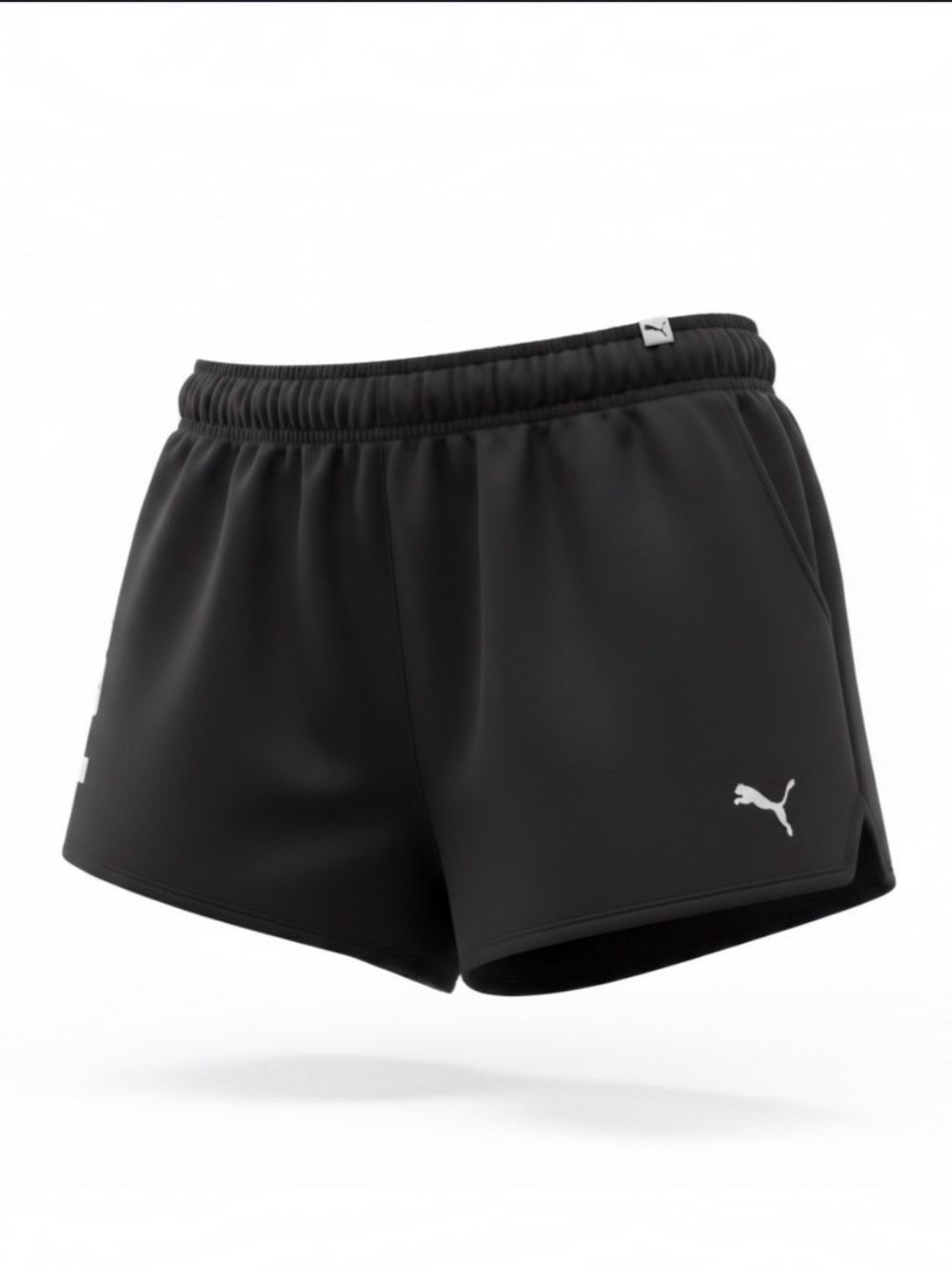 Puma Adjustable Waist Shorts with Pockets in Black